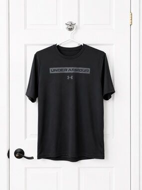 Under Armour Black Logo Short-Sleeve Athletic Tee